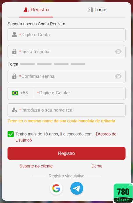 Experiência de Jogos 78q.com